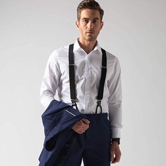 Mens Button End Suspenders 49'' Adjustable - Picture 3 of 5